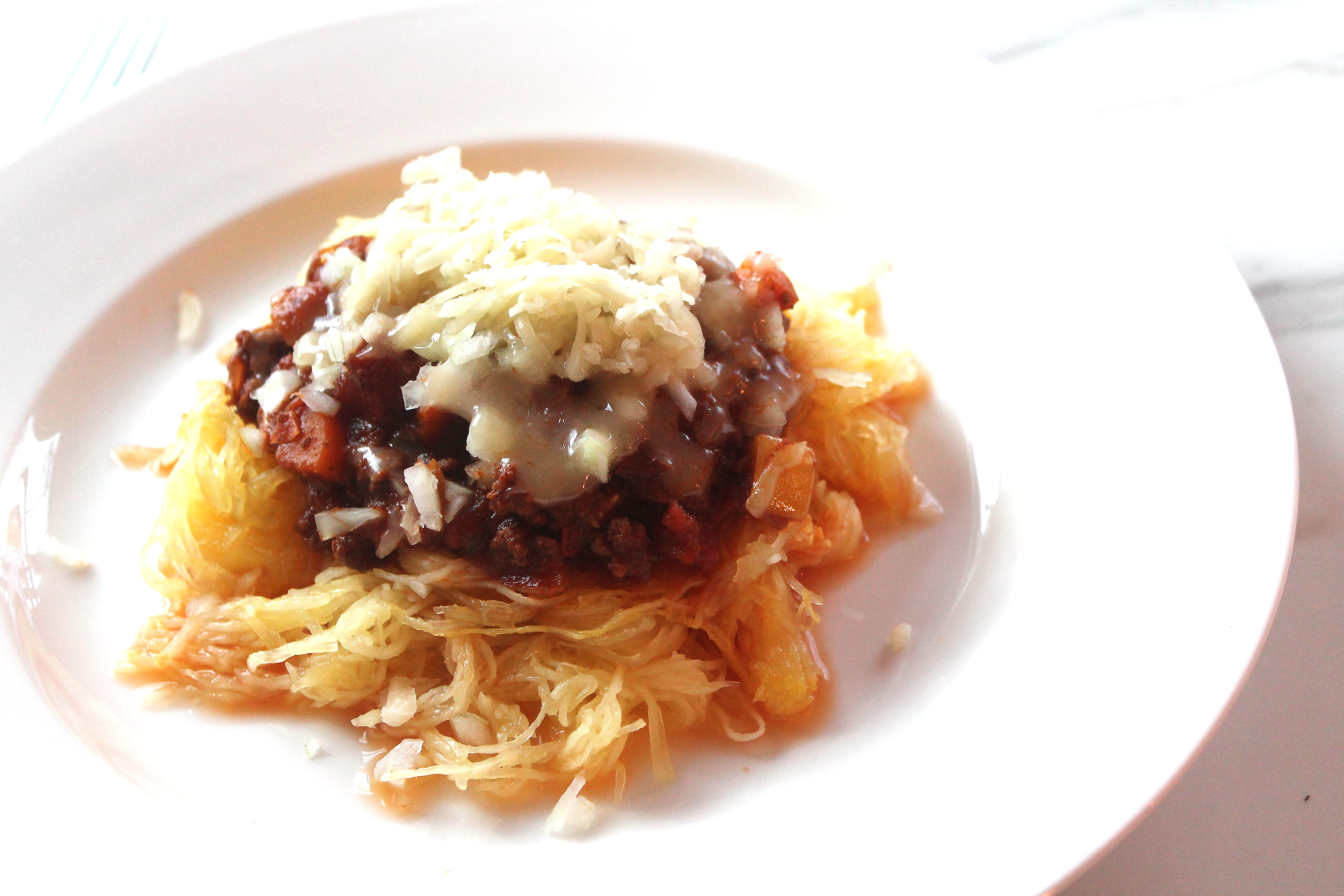 Skyline Chili Spaghetti Squash - foodsofjane